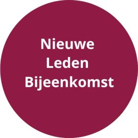 Nieuwe leden bijeenkomst 16 november a.s.